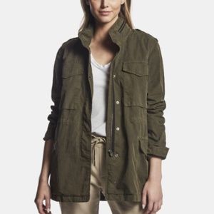 James Perse Oversized Field Jacket in Green